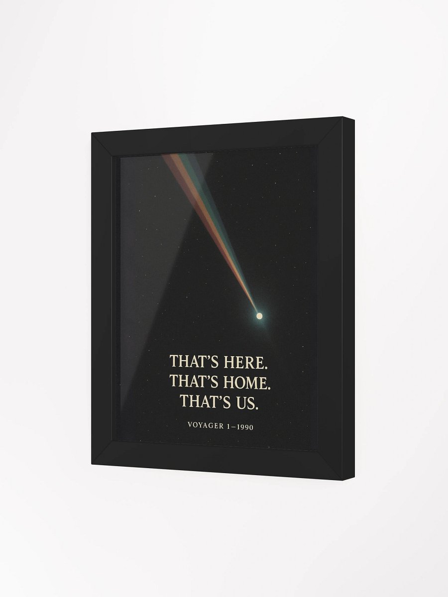 Pale Blue Dot Voyager 1 Wall Art – “That’s Here. That’s Home. That’s Us.” | Carl Sagan Quote Print product image (28)