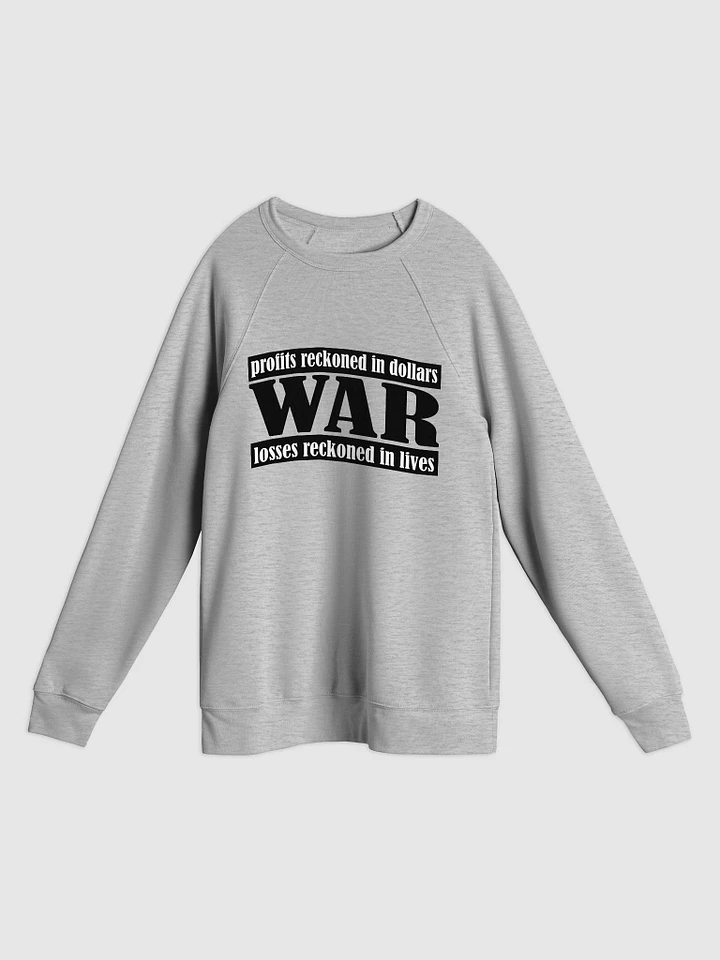 The Cost Of War - Bella+Canvas Unisex Sponge Fleece Raglan Sweatshirt product image (1)