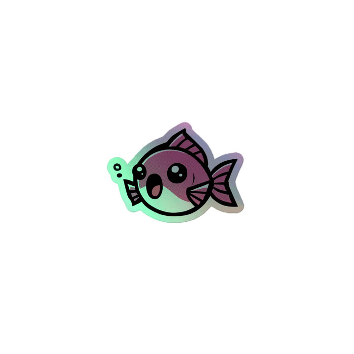 The Sucky Guppy Holo Sticker product image (1)
