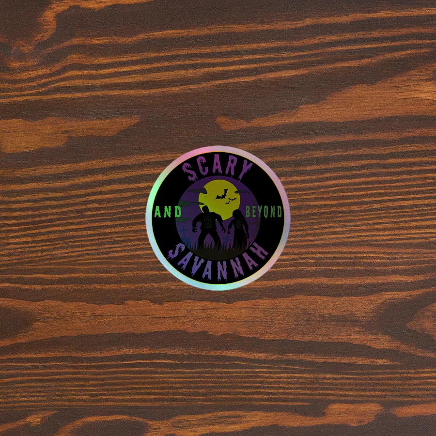 Scary Savannah Original Logo Holographic sticker product image (5)