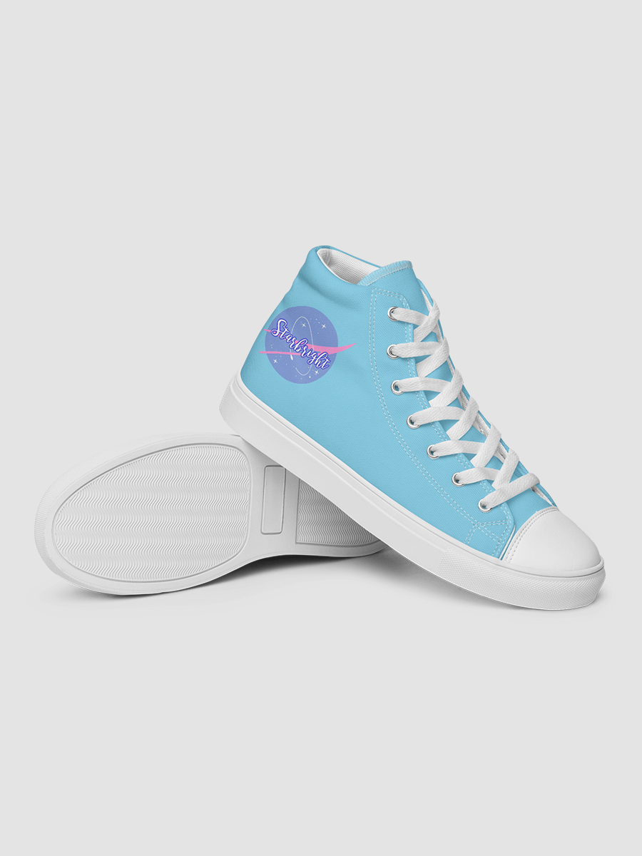 Baby Blue Starbright The Band Women's High Top Canvas Shoes product image (11)