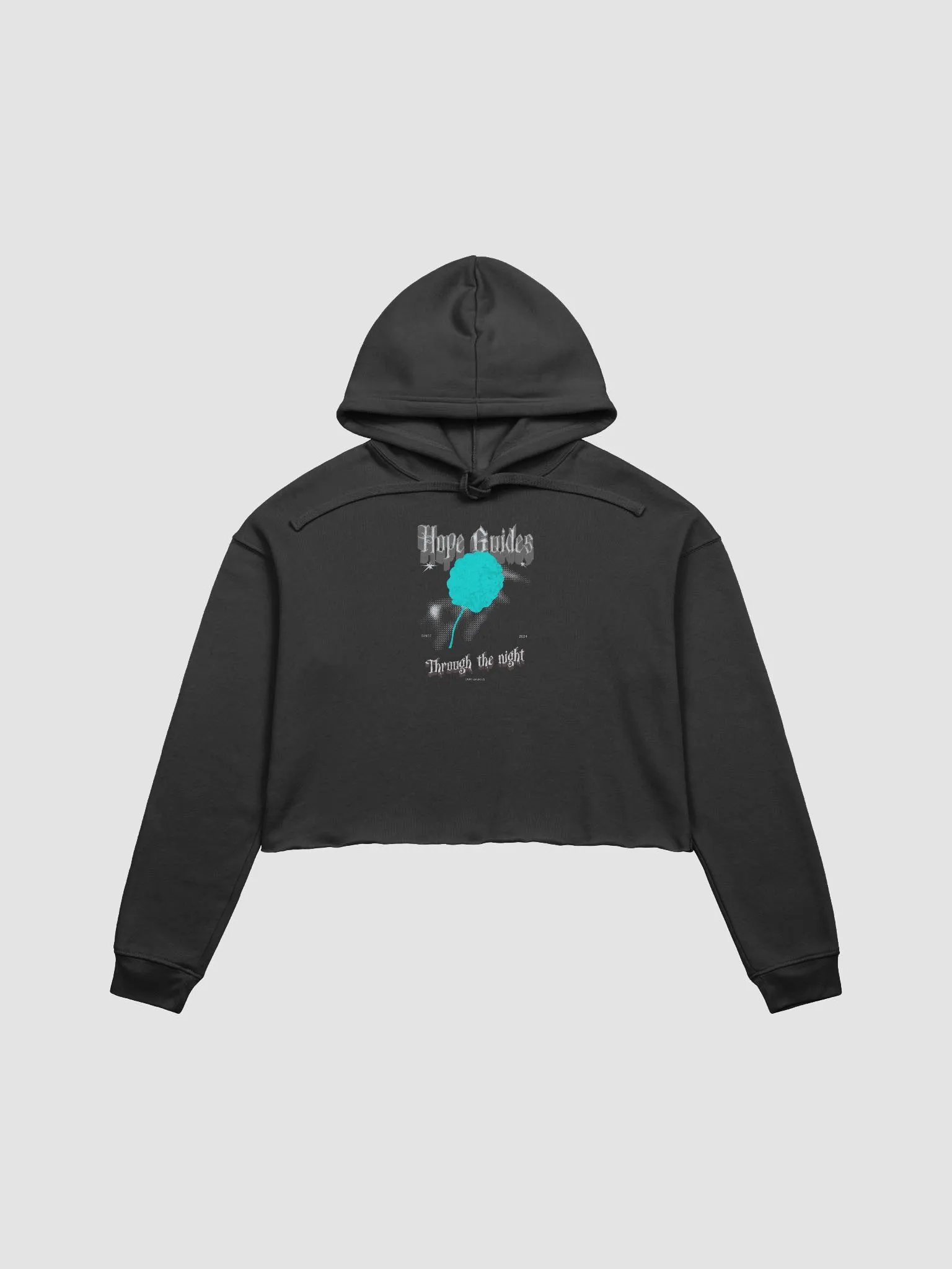 Hopeful Night Bloom Crop Hoodie product image (1)