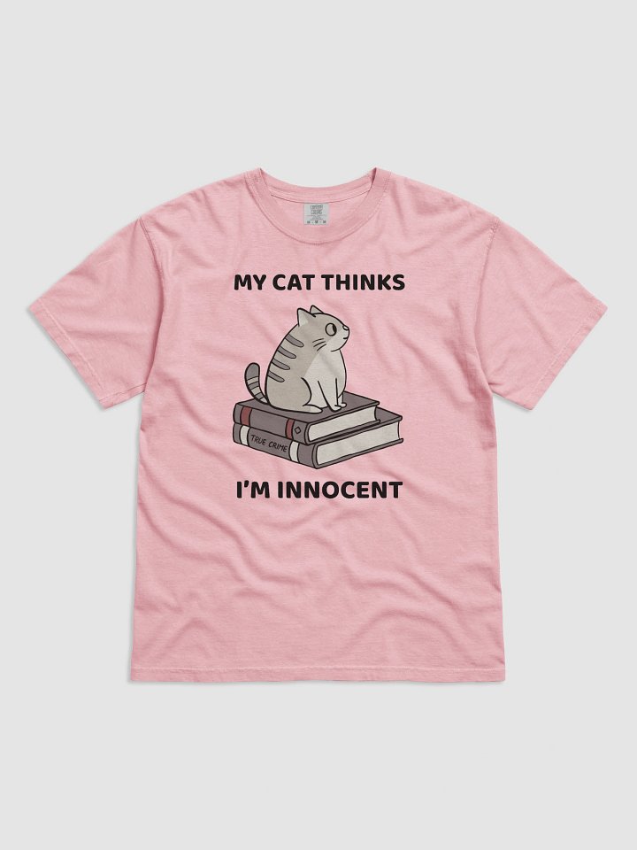 Hand-drawn Purr-fect Gift for Cat Moms Who Love Murder Mysteries - True Crime Graphic Tee product image (2)