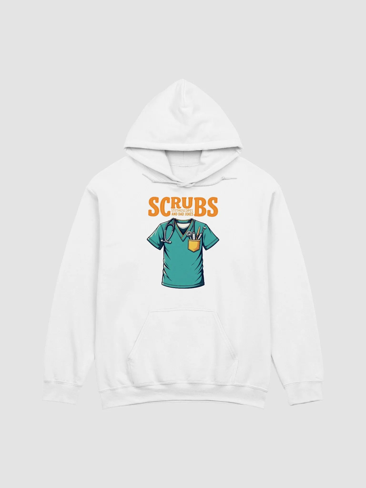 dad jokes, Stylish Scrubs and Stethoscopes Hoodie product image (13)