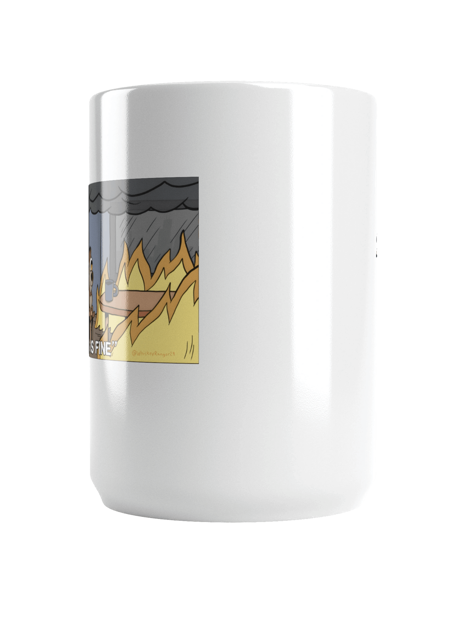 "This is Fine" Chicago Fire Bear Mug product image (6)