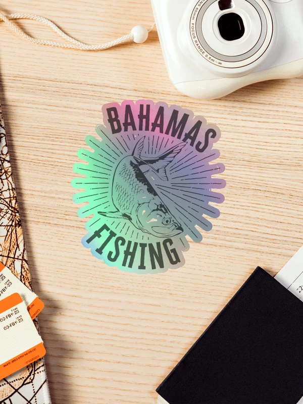 Bahamas Sticker Holographic : Bahamas Fishing Tarpon Fish product image (1)