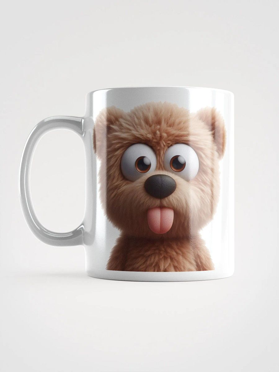 Rude Teddy Bear #Humorous Glossy Mug - White product image (6)