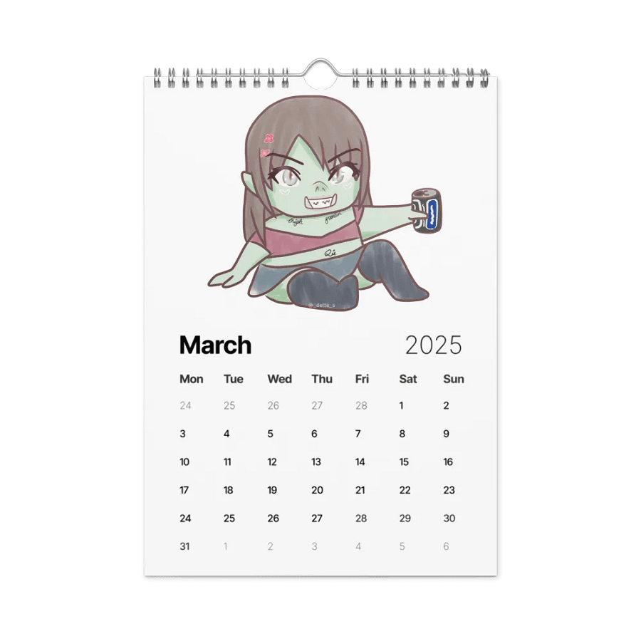 Dette's 2025 Art Calendar product image (9)