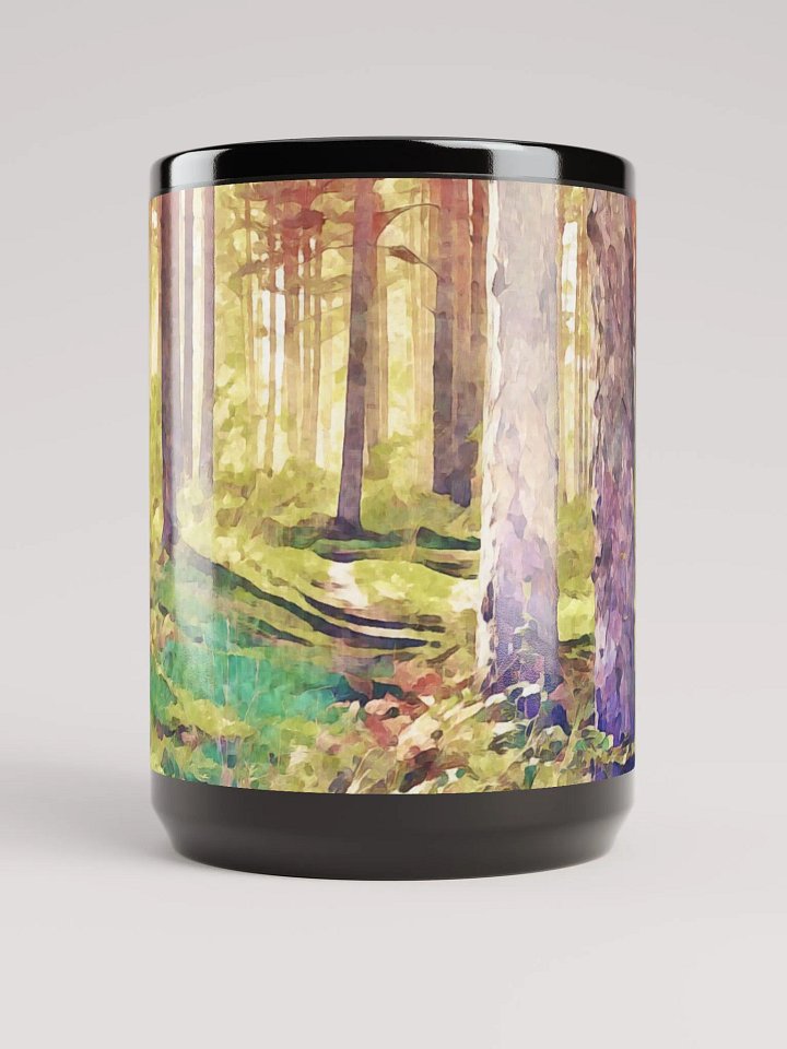 Abstract Graphic | Black Coffee Mug | Retreat Treescape product image (2)