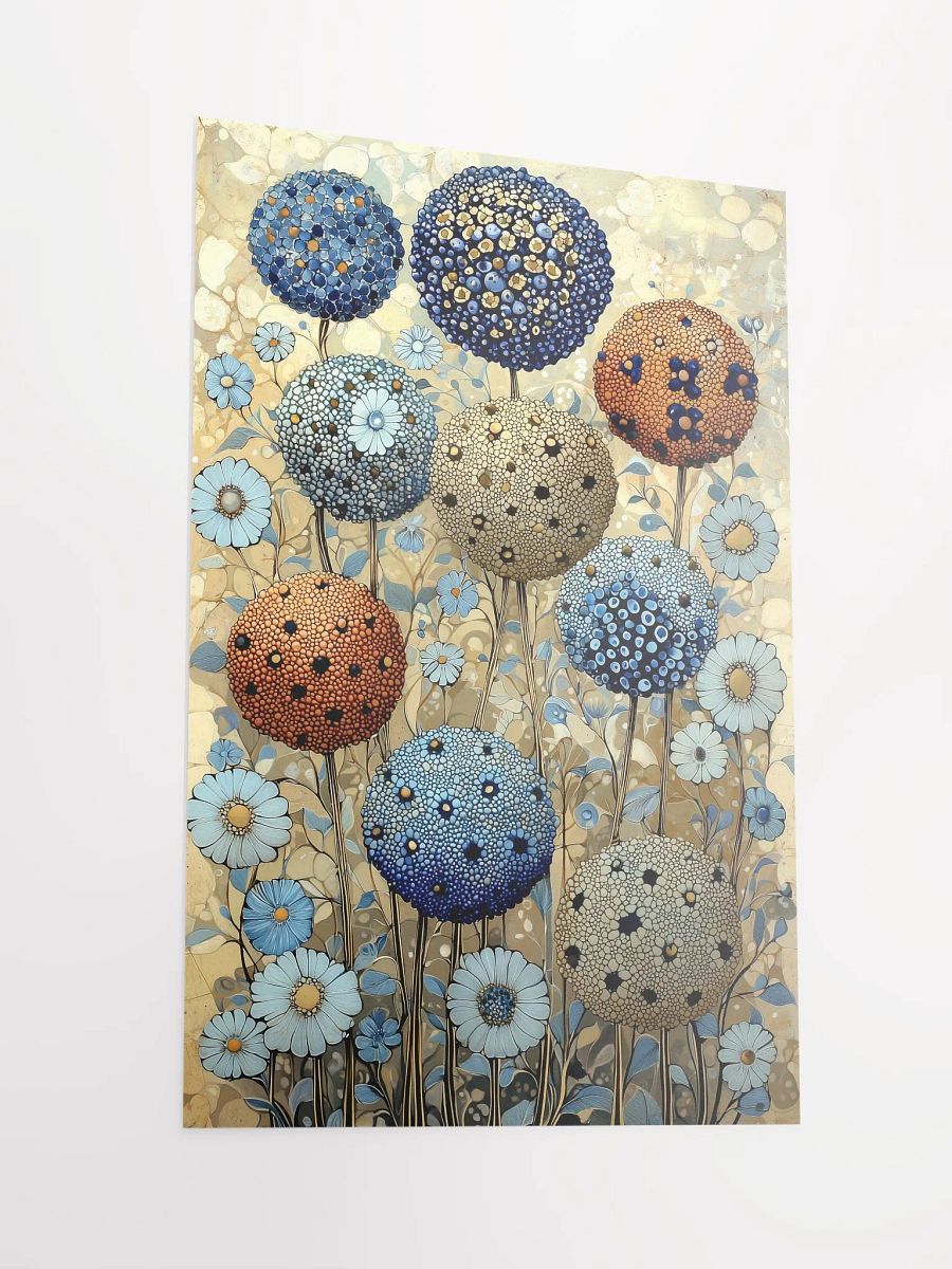 Whimsical Spheres: Mystical Poster of Vibrant Forest Blooms product image (2)