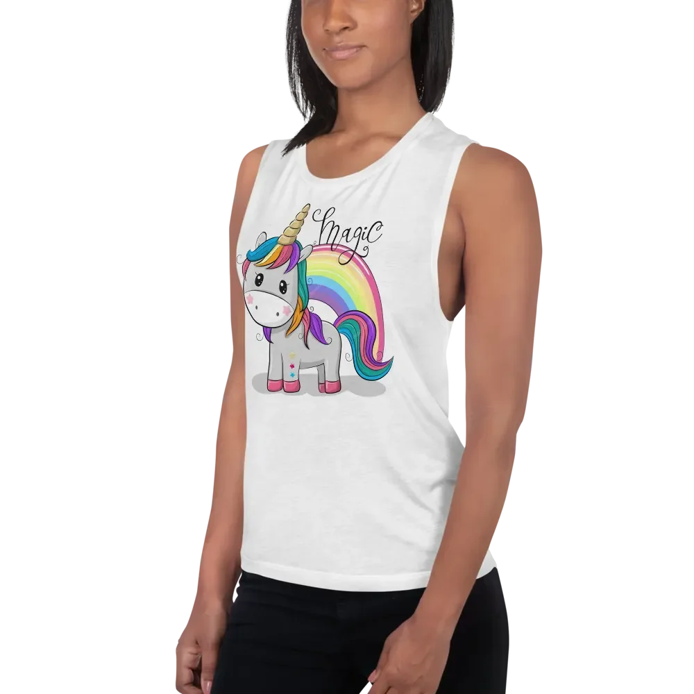 Magical Unicorn Flowy Muscle Tank product image (3)