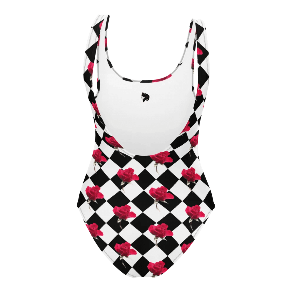 Rosy one-piece {black and white} product image (12)