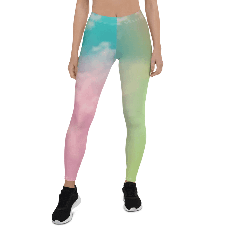 Blur cloud rainbow Design Legging - V11 product image (1)