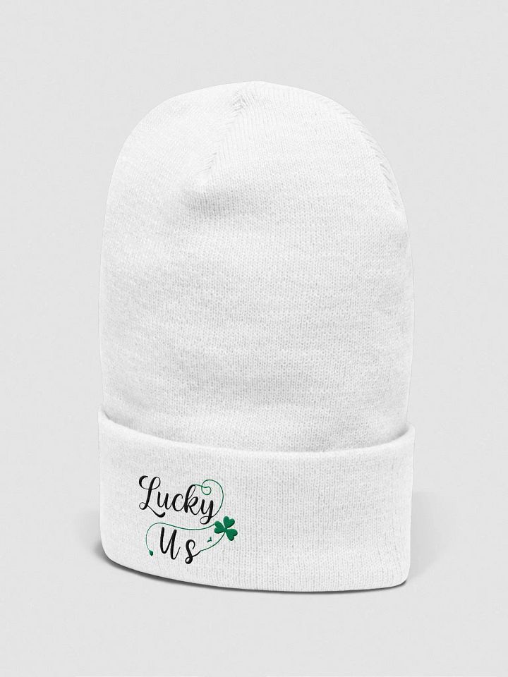 Lucky Us Shamrock St, Patrick's Day Cuffed Beanie product image (4)