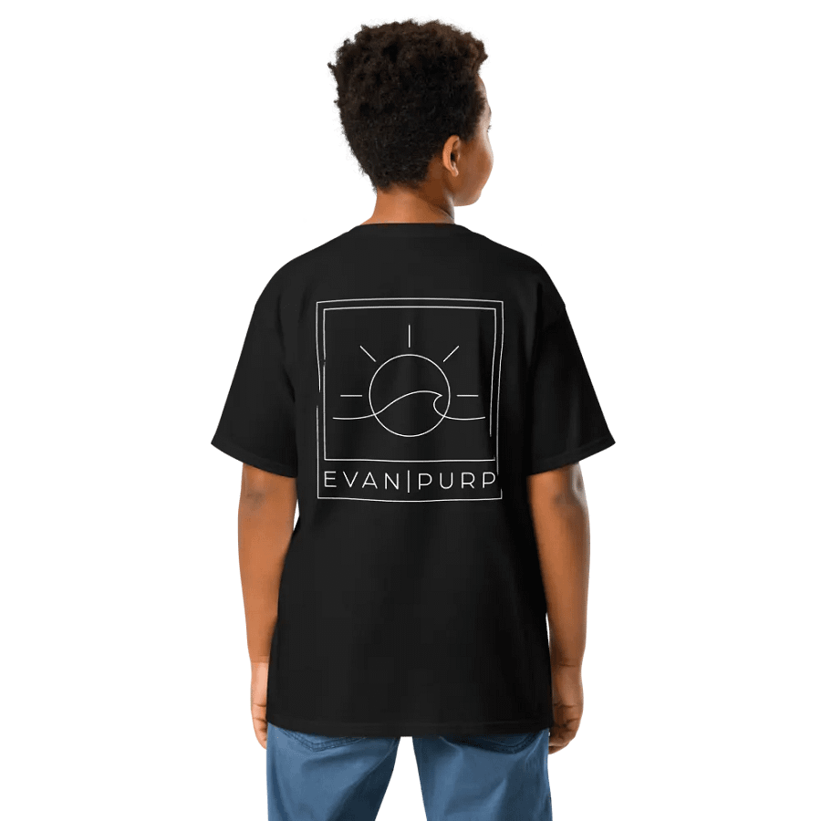 EvanPurp Kids Wave Tee (Black) product image (3)