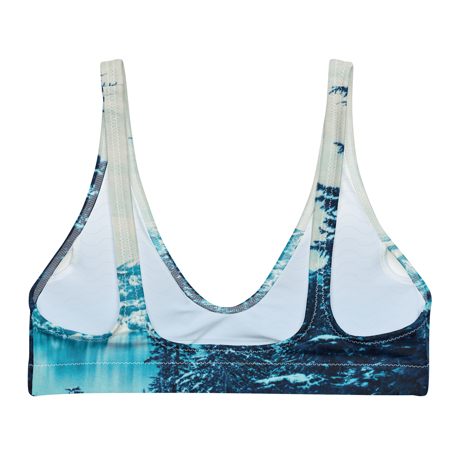 Crater Lake Lomopurple Print Recycled Padded Bikini Top product image (2)