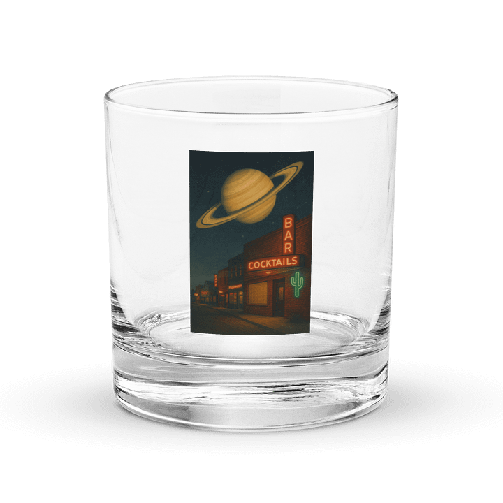 Saturn Nights Rocks Glass product image (1)