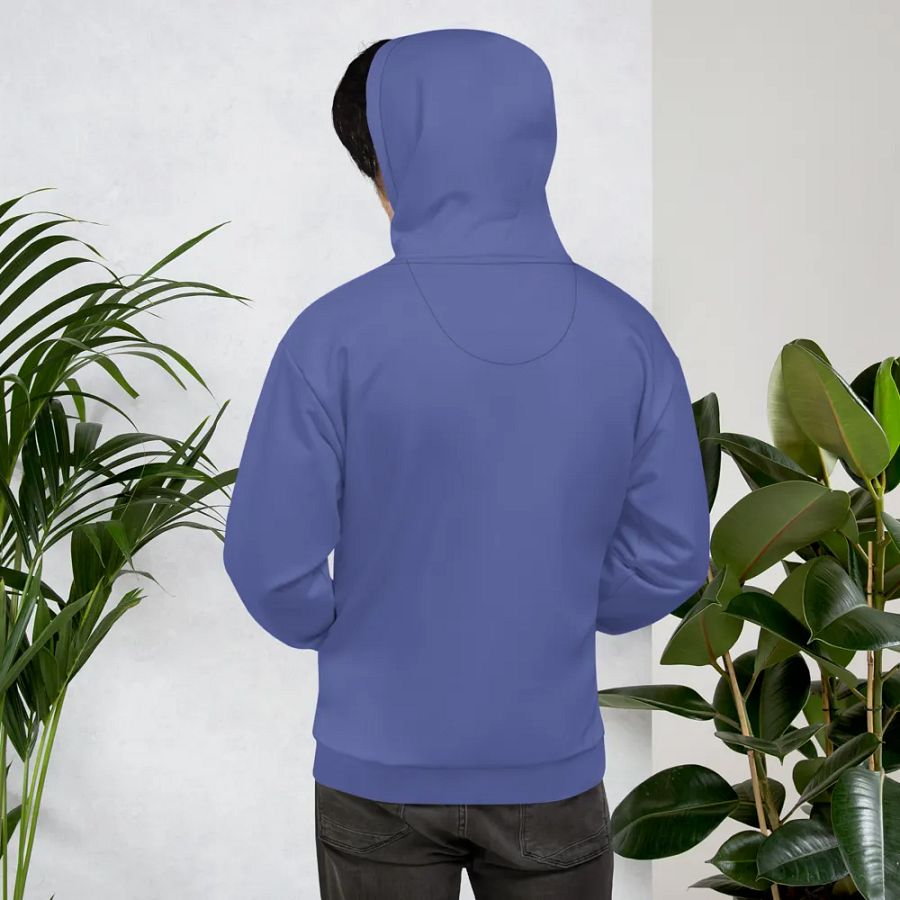 Plain Dark Purple True Summer Unisex Recycled Polyester Heavyweight Premium Hoodie by Treasure Pie product image (11)