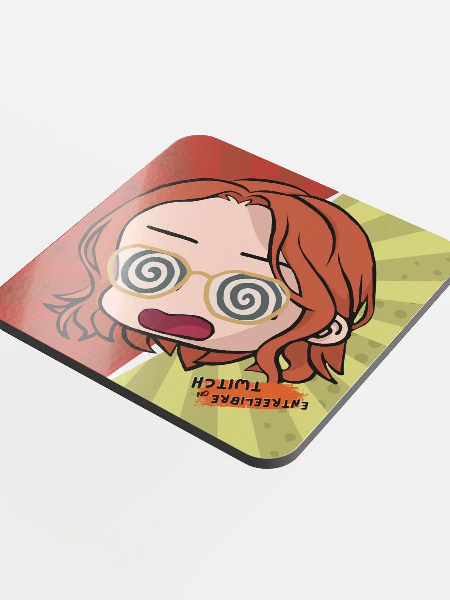 CONFUSED TWITCH EMOJI CORK COASTER product image (4)