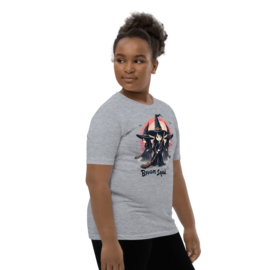 Broom Squad Youth Witch T-Shirt product image (12)