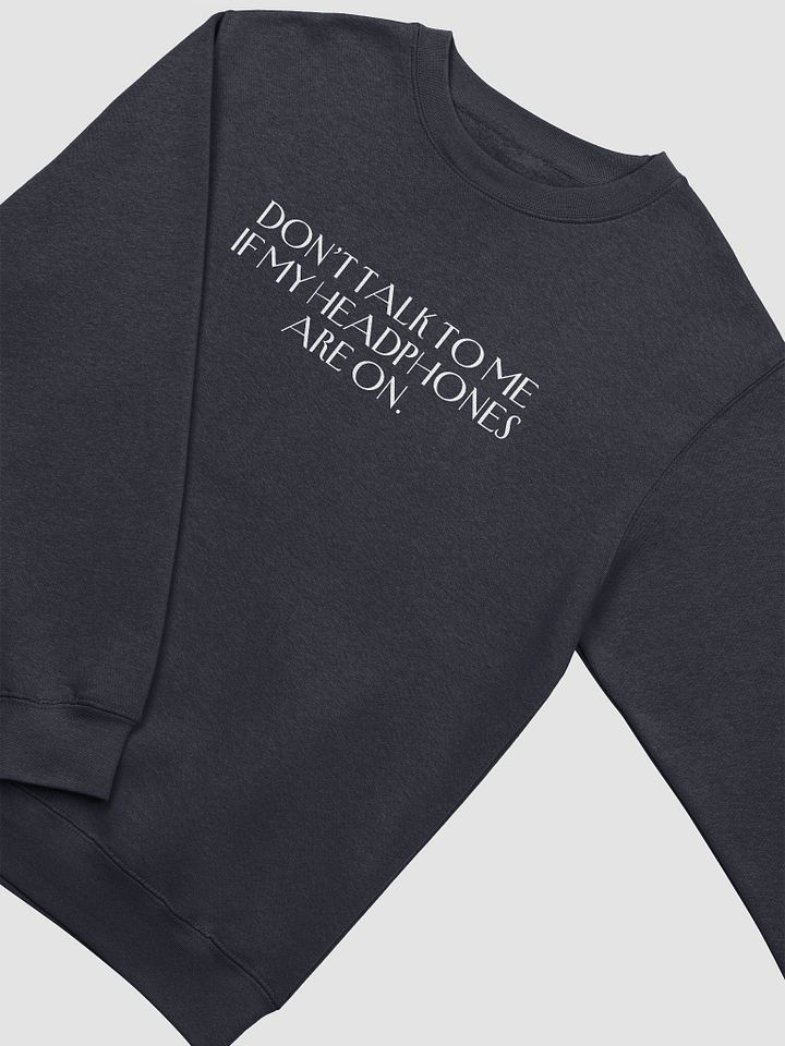 HEADPHONES ON (variant 2) printed crewneck product image (9)