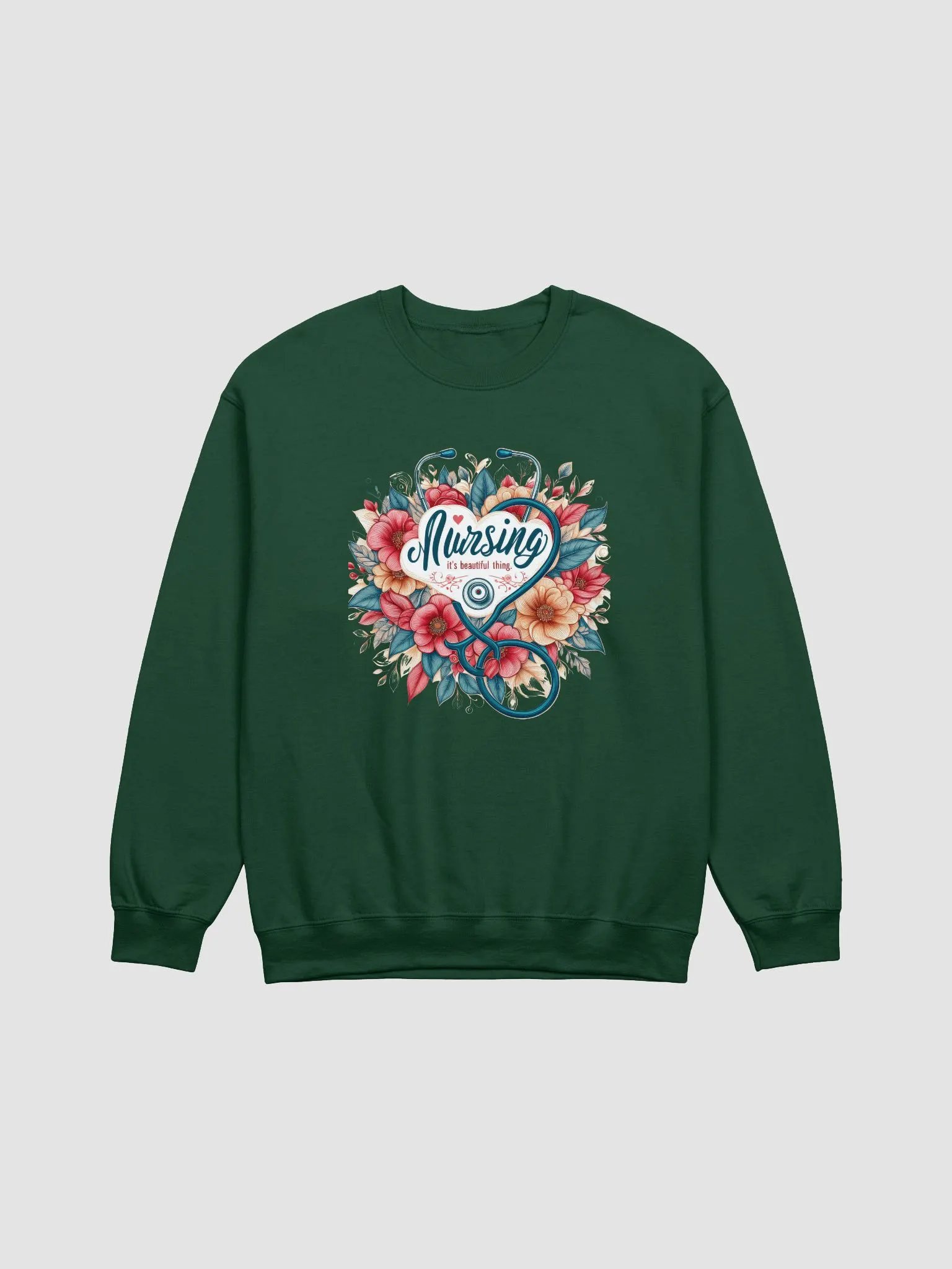 Floral Nursing Heart Crewneck product image (1)