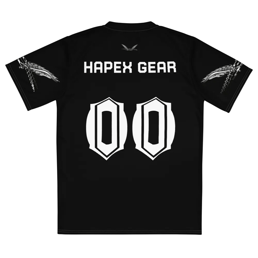 Recycled Unisex Sports Jersey - Capital - Black - White HApex Gear White Logo product image (11)