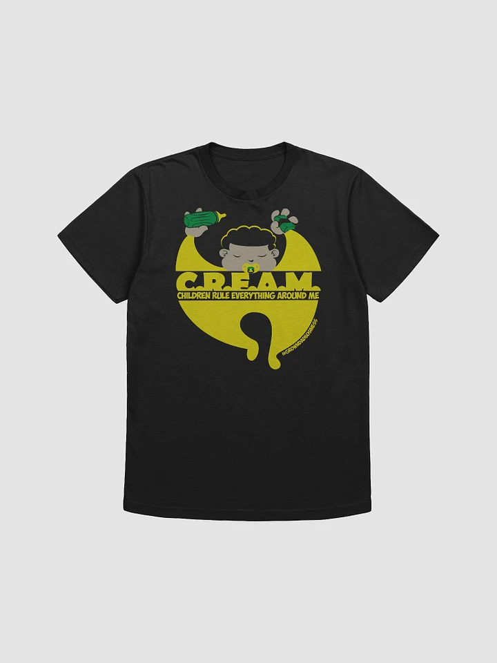 'C.R.E.A.M. Children Rule Everything Around Me' | WU-TANG parody T-Shirt | +4 colors | light on dark product image (1)