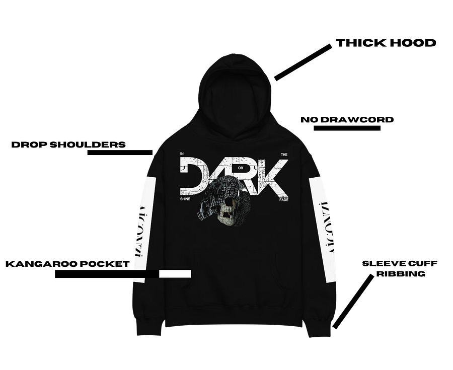 Dark AIGONZI Oversized Hoodie product image (2)