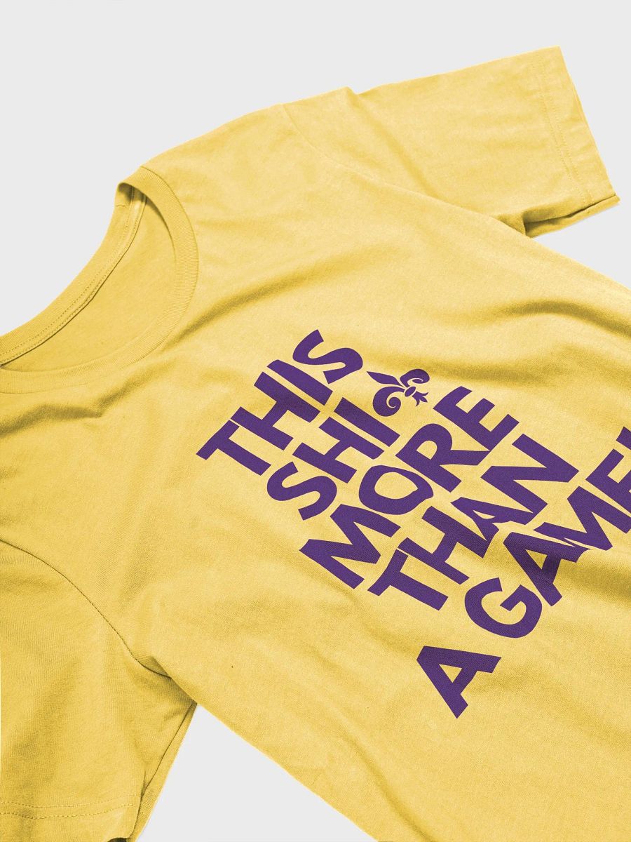 This Shit More Than A Game Shirt (Yellow and Purple) product image (3)