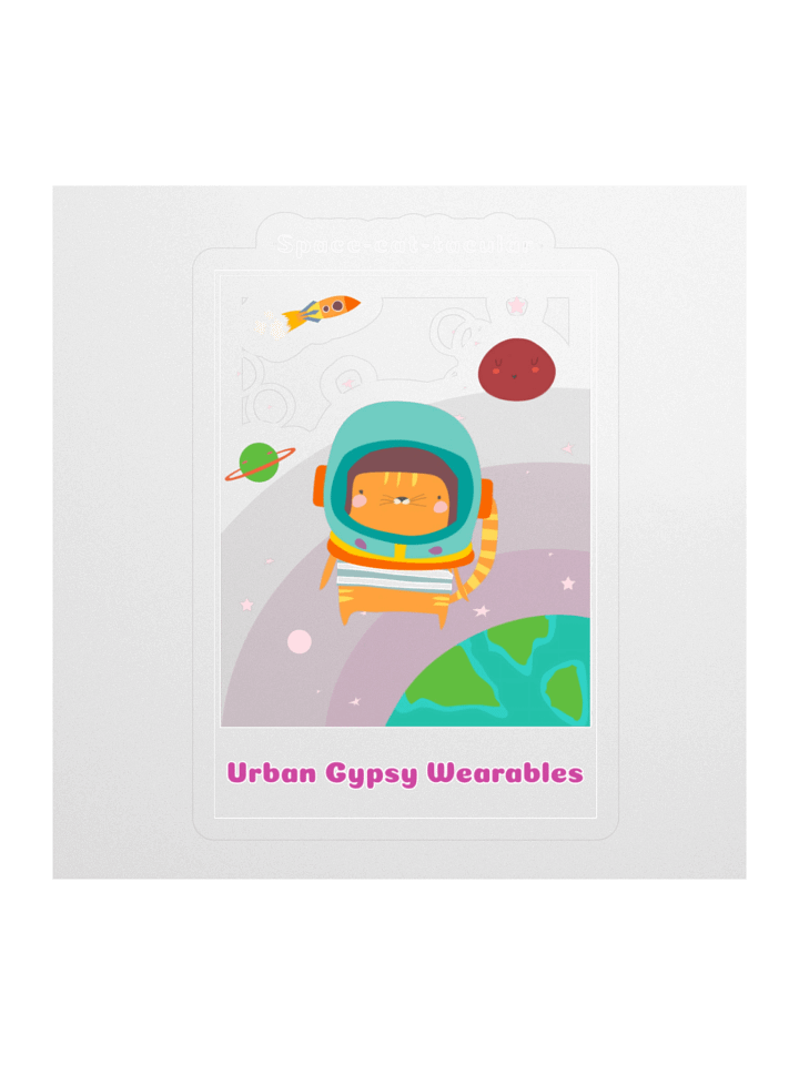 Galactic Feline Adventure Stickers product image (1)