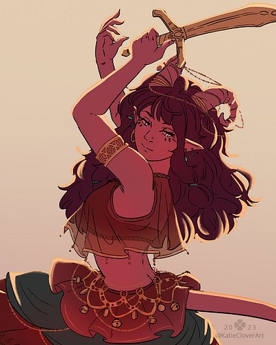 Since I’m busy with comics here’s some old art of Adora - an Dnd character of mine. 
Is been a while since I played as her, b...
