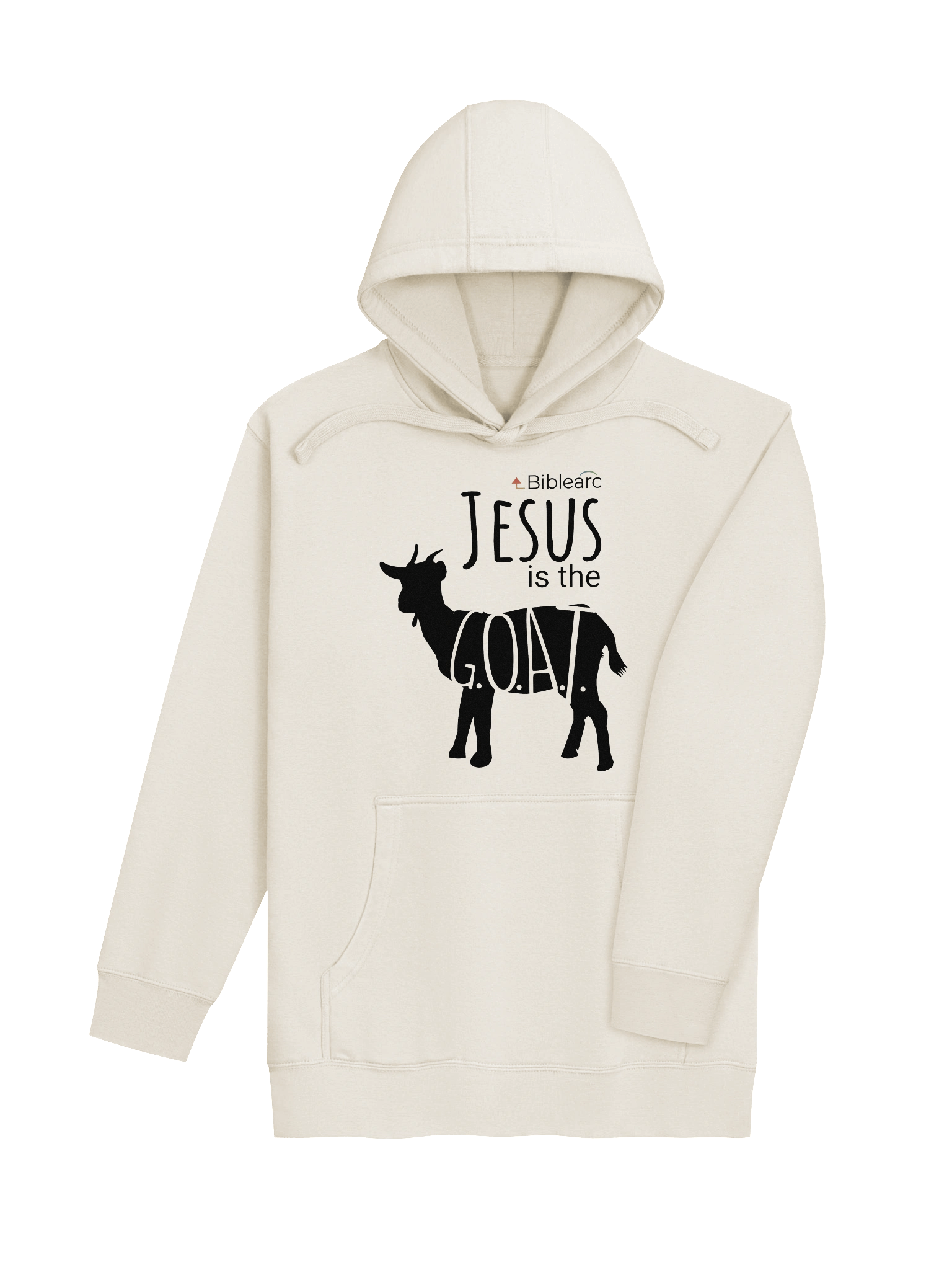 Jesus is the G.O.A.T. Hoodie (Light Colors) product image (4)
