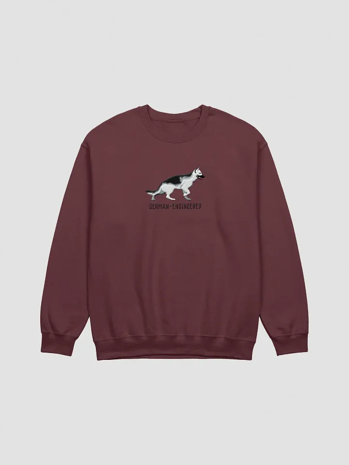 German-Engineered Sweatshirt (Embroidered) of a German Shepherd(Silver) product image (5)