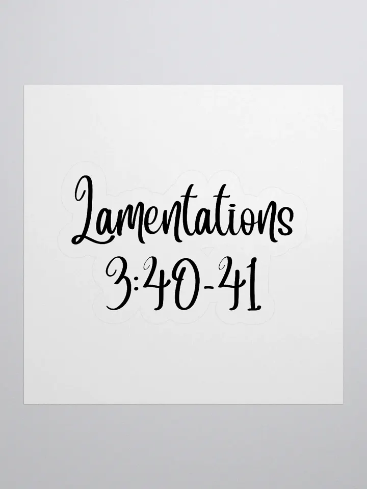 Lamentations 3:40-41 product image (1)