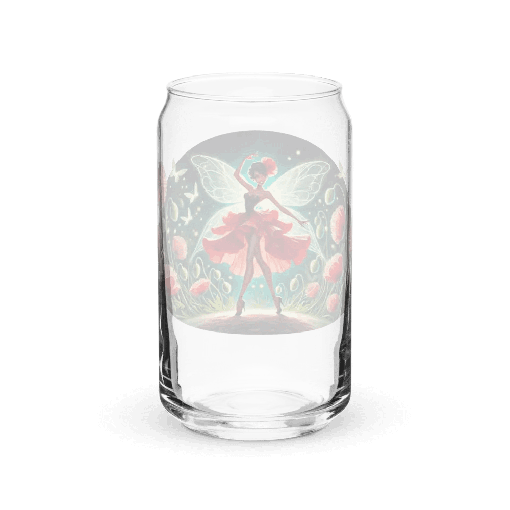 Poppy Fairy Fantasy Glass with Optional Lid and Straw product image (38)