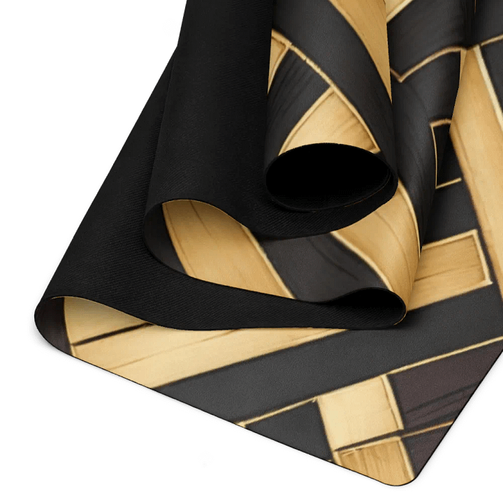 Bamboo and Ebony Grain Yoga Mat product image (2)