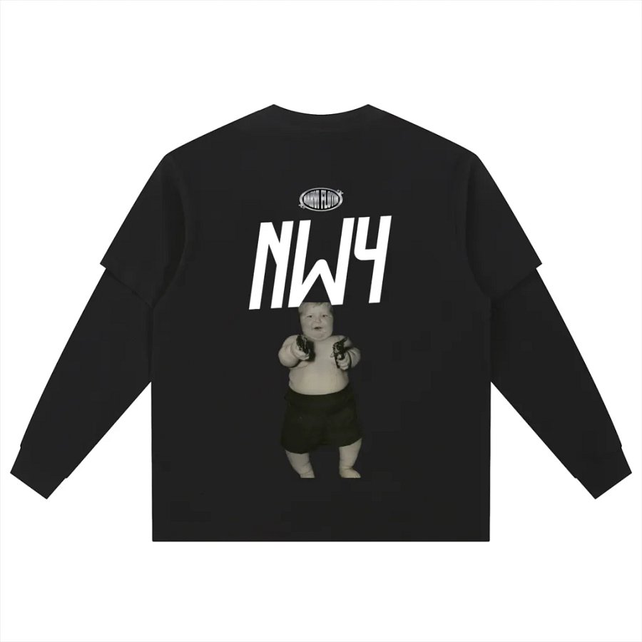 NARVI WORLD ALBUM MERCH " NW4 " 2 IN 1 LONGSLEEVE SHIRT V2 product image (2)