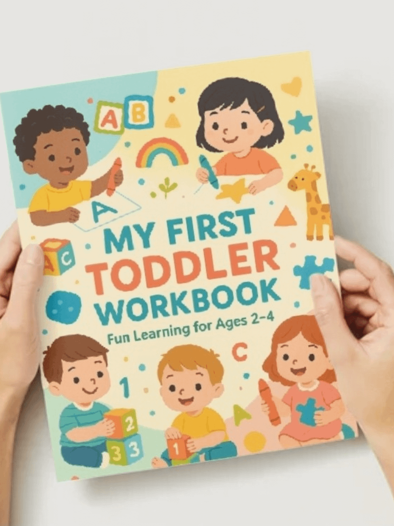 Toddler Learning Workbook 92 Pages | Preschool Printable Activities | Tracing, Counting, Colors, ABCs & Shapes product image (1)