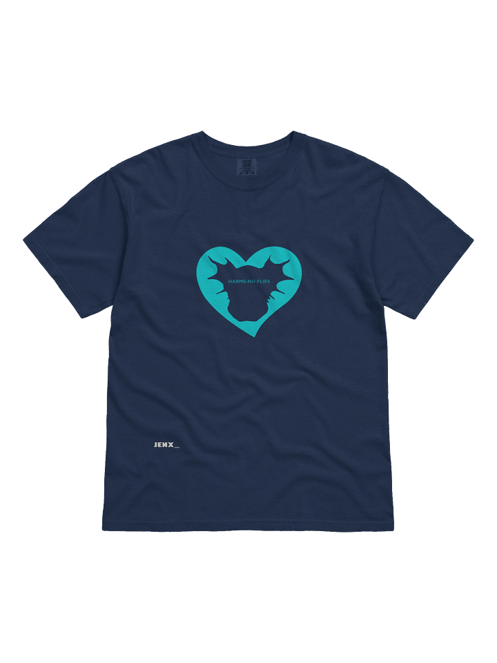 HNF Heart T-Shirt | Cyan Logo w/ Name product image (1)