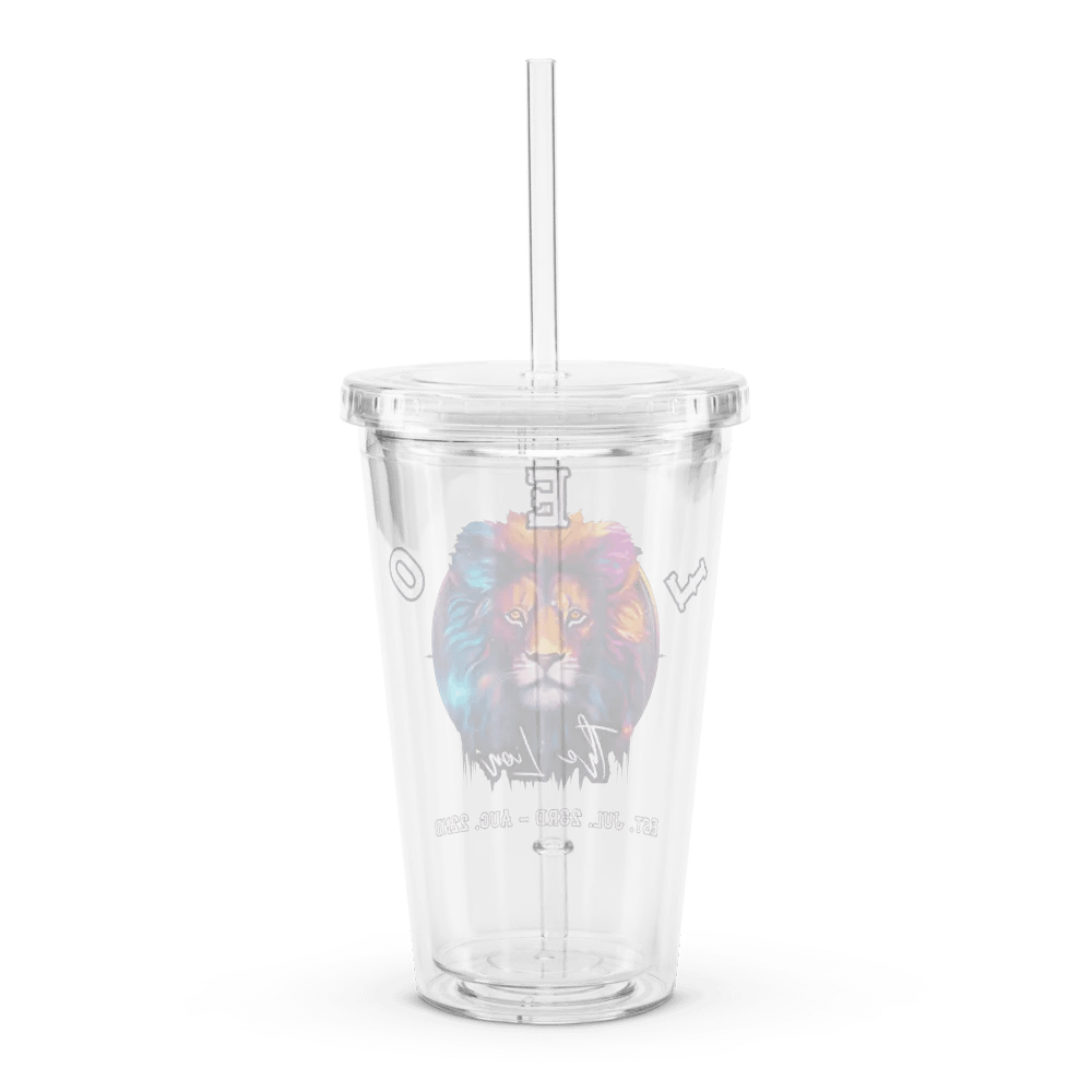 Leo - Zodiac Double Wall Clear Plastic Tumbler product image (2)
