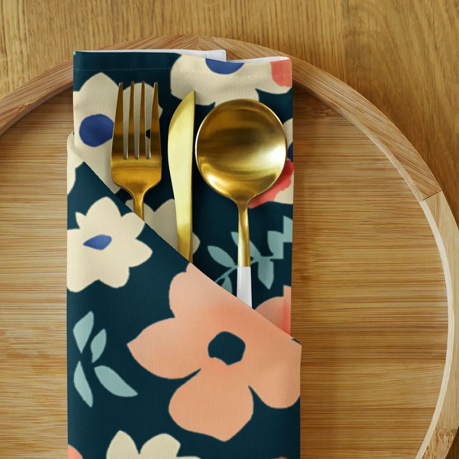 Floral Harmony Cloth Napkin Set (4) product image (9)