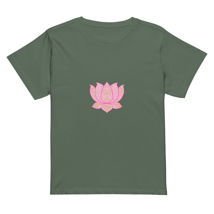 Lotus Bloom Gold Pattern Women's Tee product image (2)