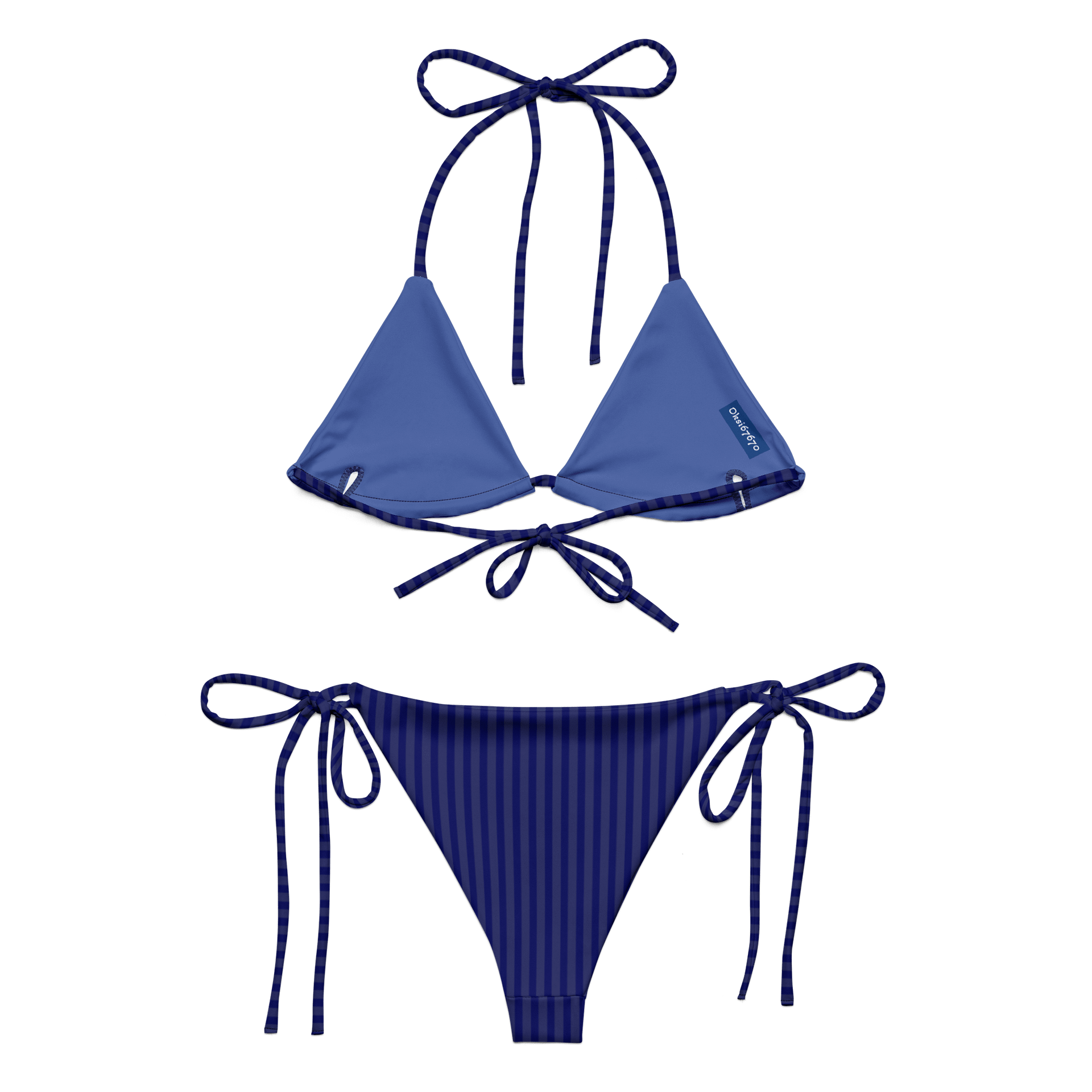 Ocean Stripes Sustainable Bikini Set product image (2)