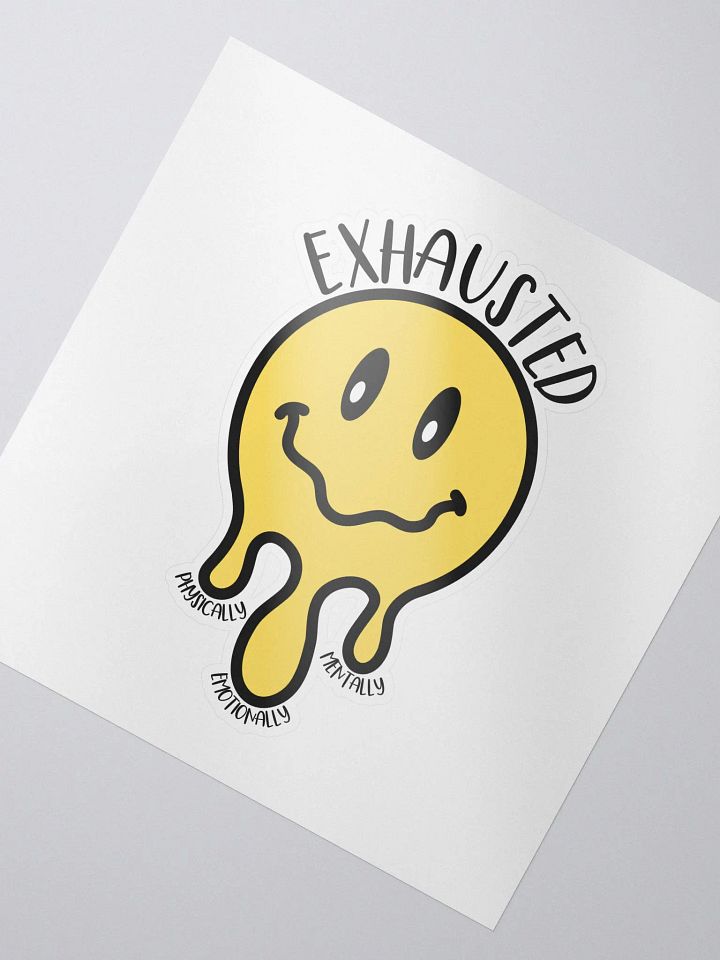 Exhausted Color Kiss Cut Sticker product image (2)