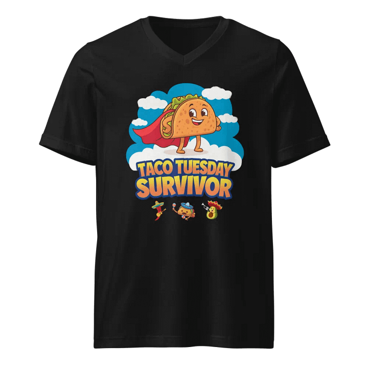 Taco Tuesday Superhero V-Neck Tee Bella+Canvas (Men's) product image (1)