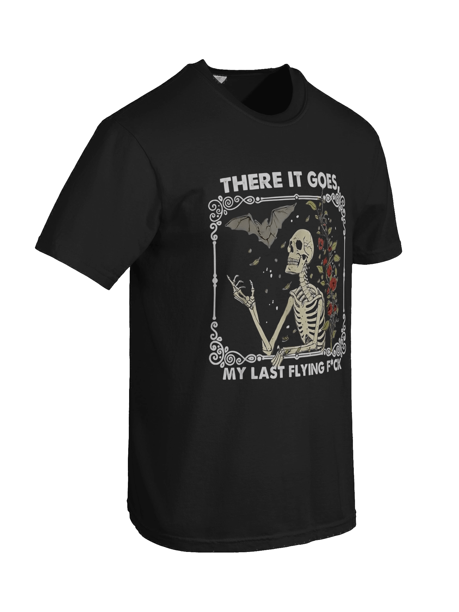 There it Goes My Last Flying F Funny Halloween Skeleton T-Shirt product image (8)