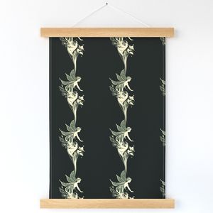 Seamless Pattern - Fairy Flower Stripes in Cream and Green product image (12)