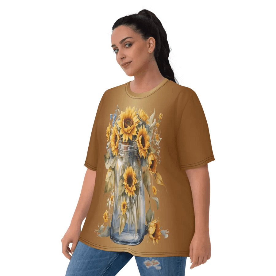 Floral Themed All Over Print T-shirt product image (3)