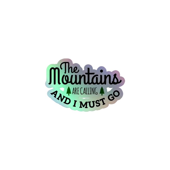 Mountain Calling Holographic Sticker Sheet product image (1)